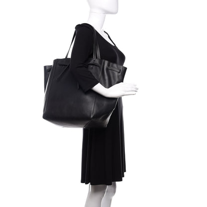 Celine Soft Grained Calfskin Medium Belt Cabas Phantom Black 2 of 10