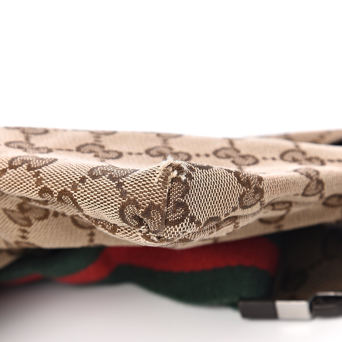 Monogram Web Belt Bag Dark Brown
