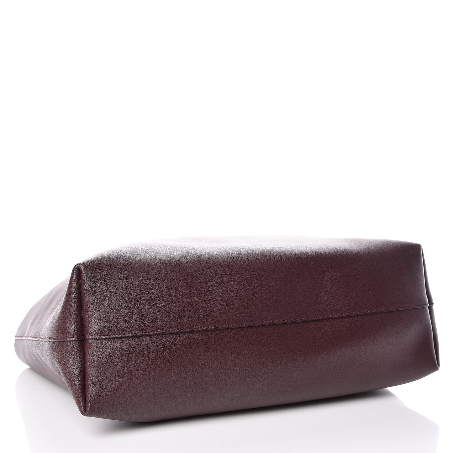 Calfskin Large Shopping Tote Bordeaux