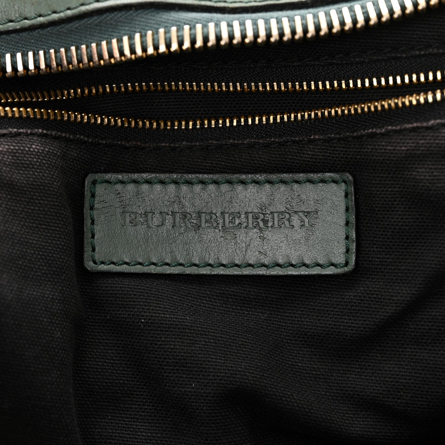 Bridle Calfskin House Check Small Orchard Bowling Bag Green