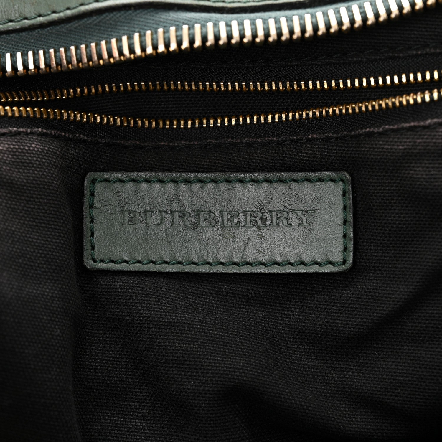 Burberry Bridle Calfskin House Check Small Orchard Bowling Bag Green 6 of 18