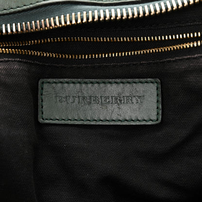 Burberry Bridle Calfskin House Check Small Orchard Bowling Bag Green 6 of 18