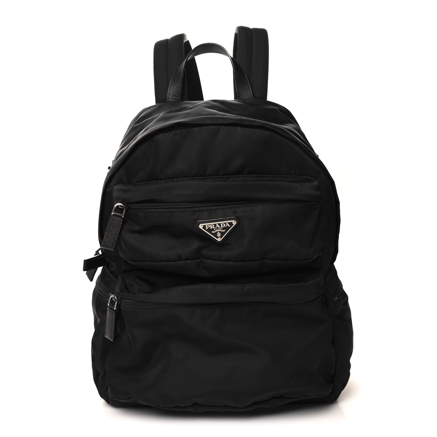 Prada Nylon Montagna Saffiano Day Backpack Black 1 of 9