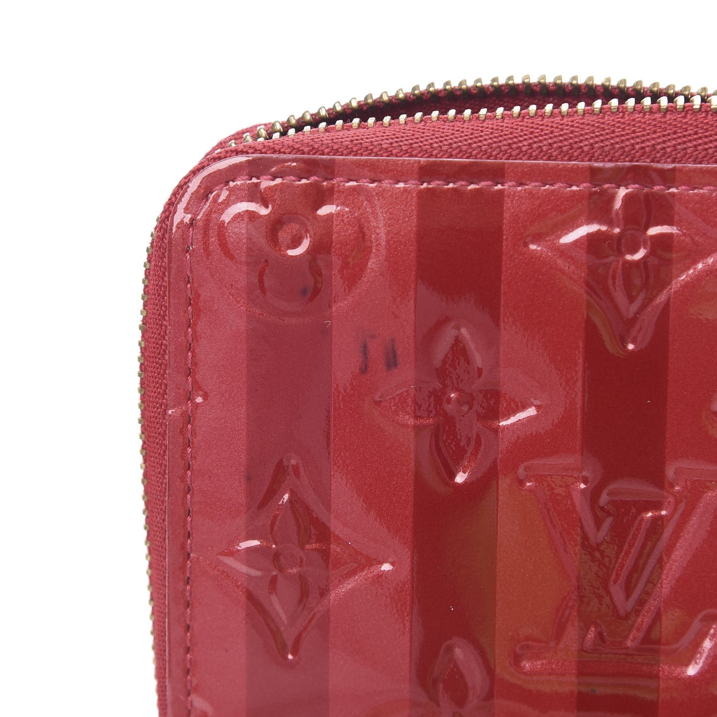Vernis Rayures Zippy Coin Purse Pomme D'Amour