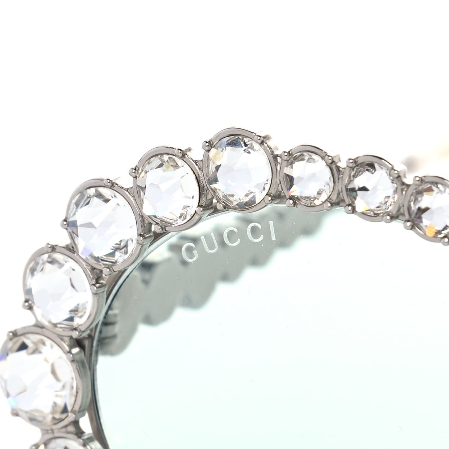 Crystal Oval Sunglasses GG0620S Silver