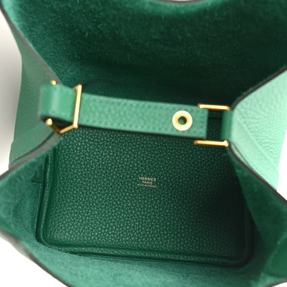 Hermes Taurillon Clemence Picotin Lock 18 Vert Vertigo 5 of 10