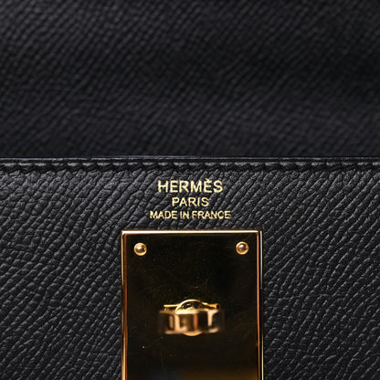 Hermes Epsom Kelly Sellier 28 Black 6 of 11