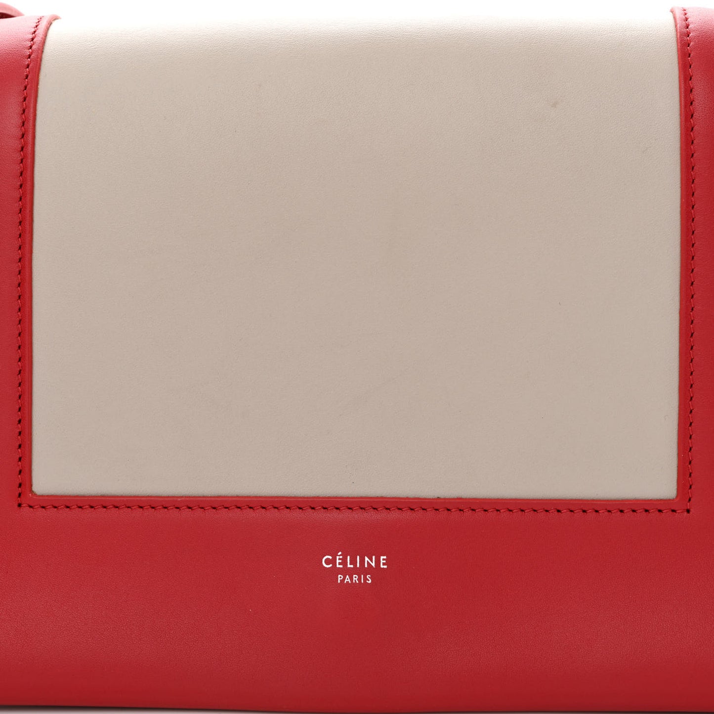 Shiny Smooth Calfskin Medium Frame Shoulder Bag Poppy Red Clay