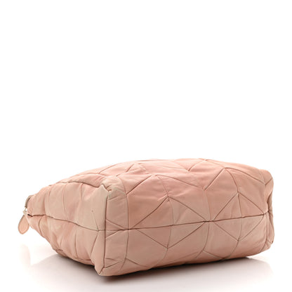 Miu Miu Nappa Chevron Shoulder Bag Pink 4 of 12