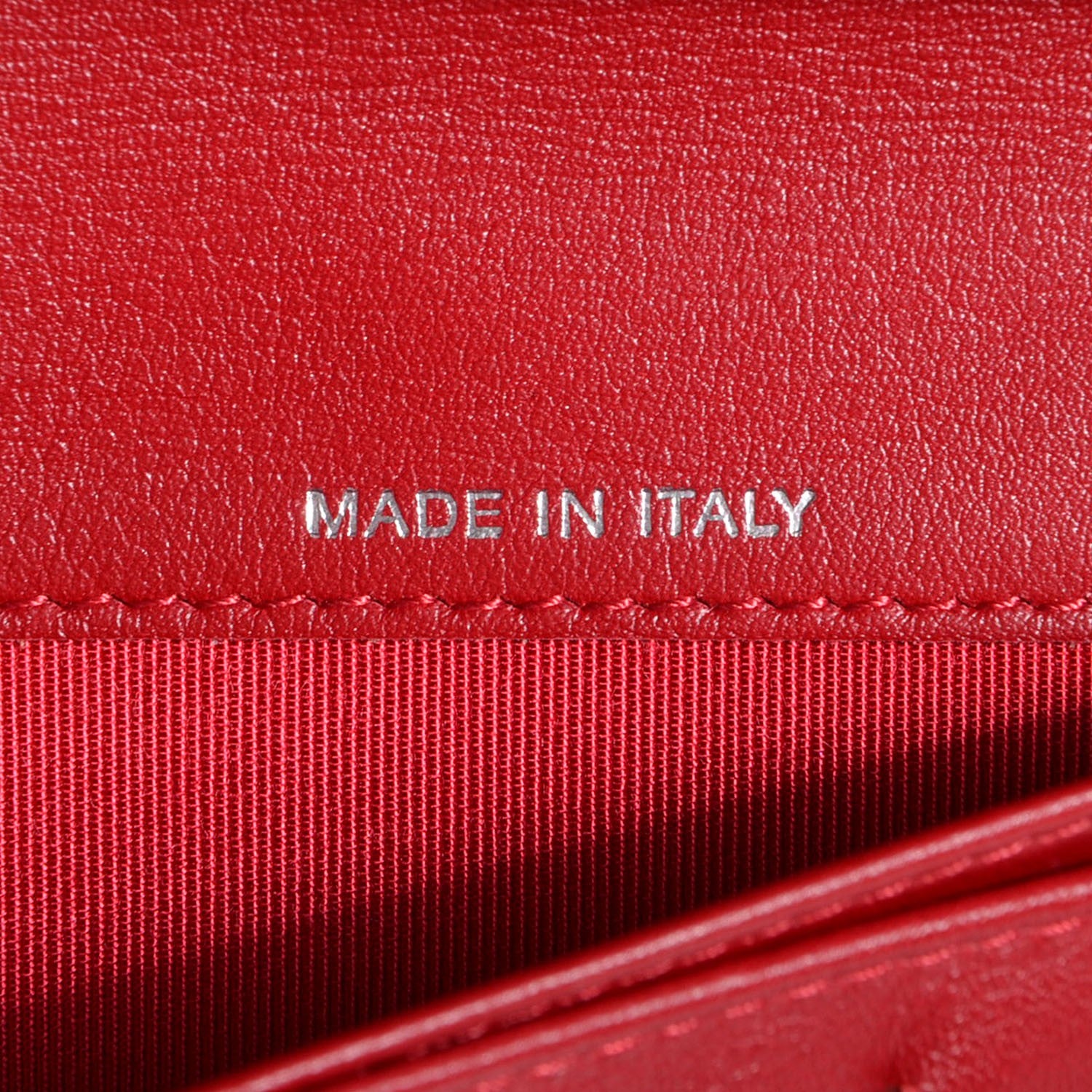 Chanel Patent Quilted Yen Wallet Red 7 of 9