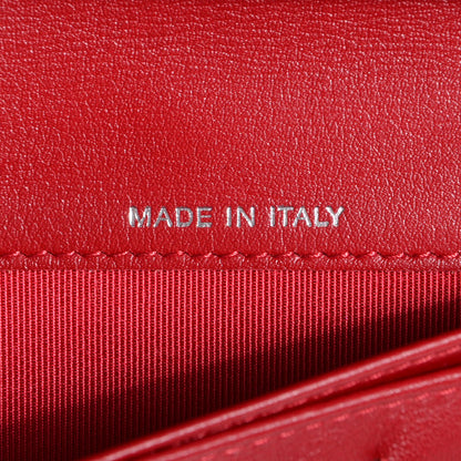 Chanel Patent Quilted Yen Wallet Red 7 of 9