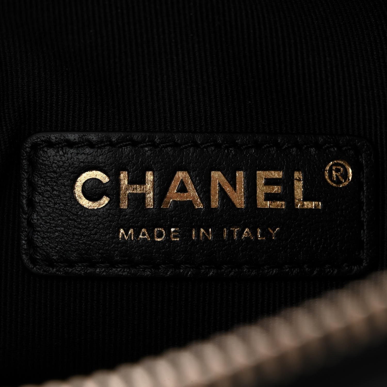 Chanel Shiny Crumpled Lambskin Quilted Medium Preppy Pocket Camera Case Black 6 of 10