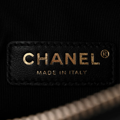 Chanel Shiny Crumpled Lambskin Quilted Medium Preppy Pocket Camera Case Black 6 of 10