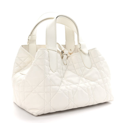 Christian Dior Calfskin Macrocannage Small Toujours White 4 of 11