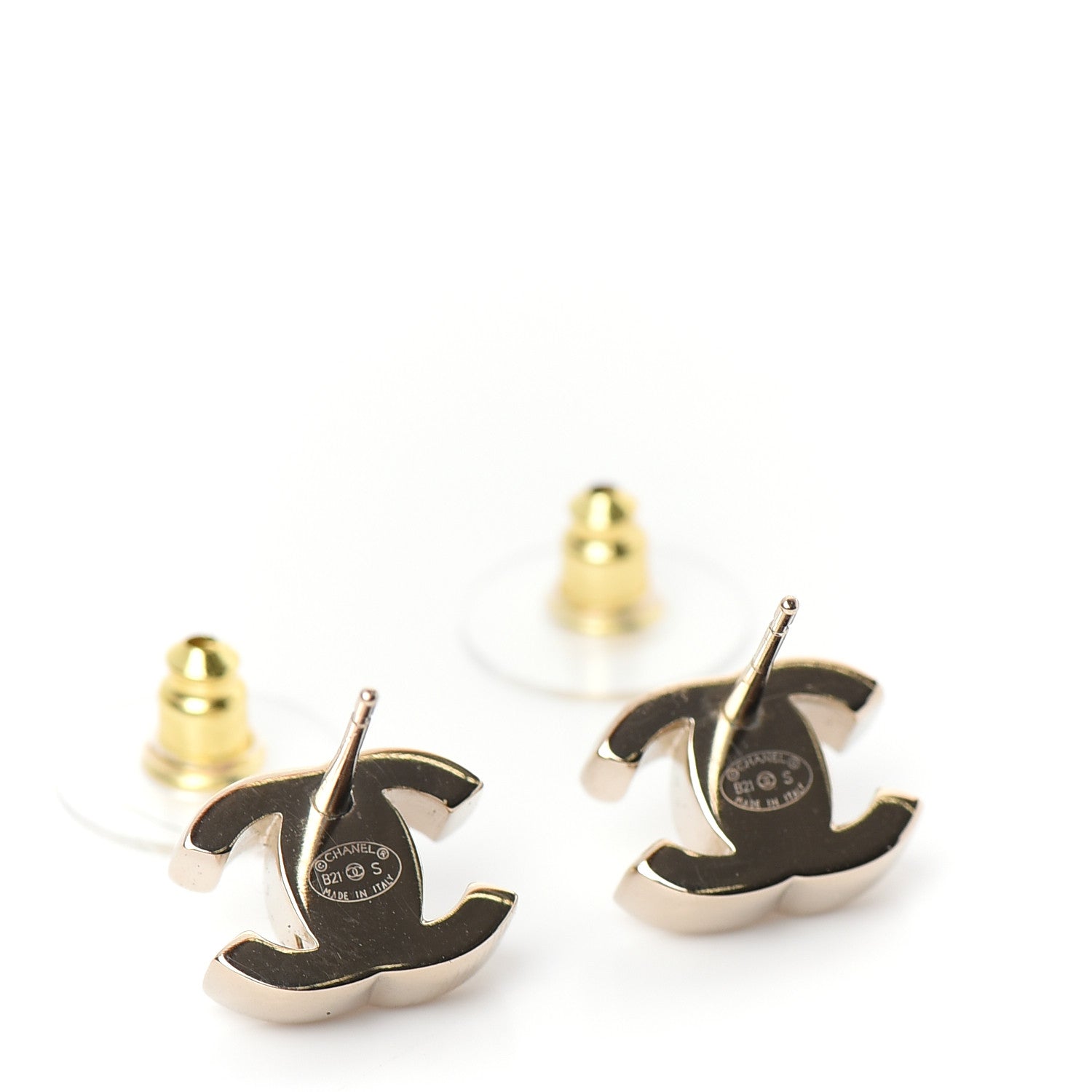 Chanel Metal CC Turnlock Earrings Gold 3 of 5