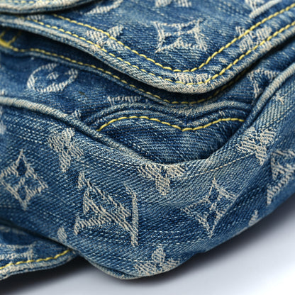 Louis Vuitton Monogram Denim Bum Bag Blue 7 of 9