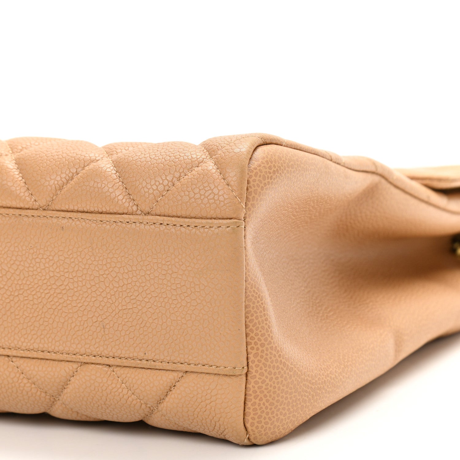 Chanel Caviar Jumbo Single Flap Beige 10 of 10