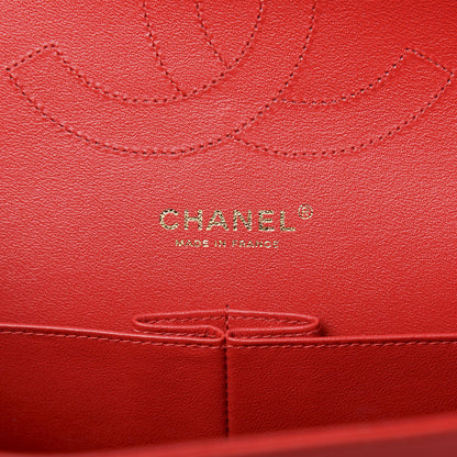 Chanel Lambskin Quilted Jumbo Double Flap Red 7 of 12