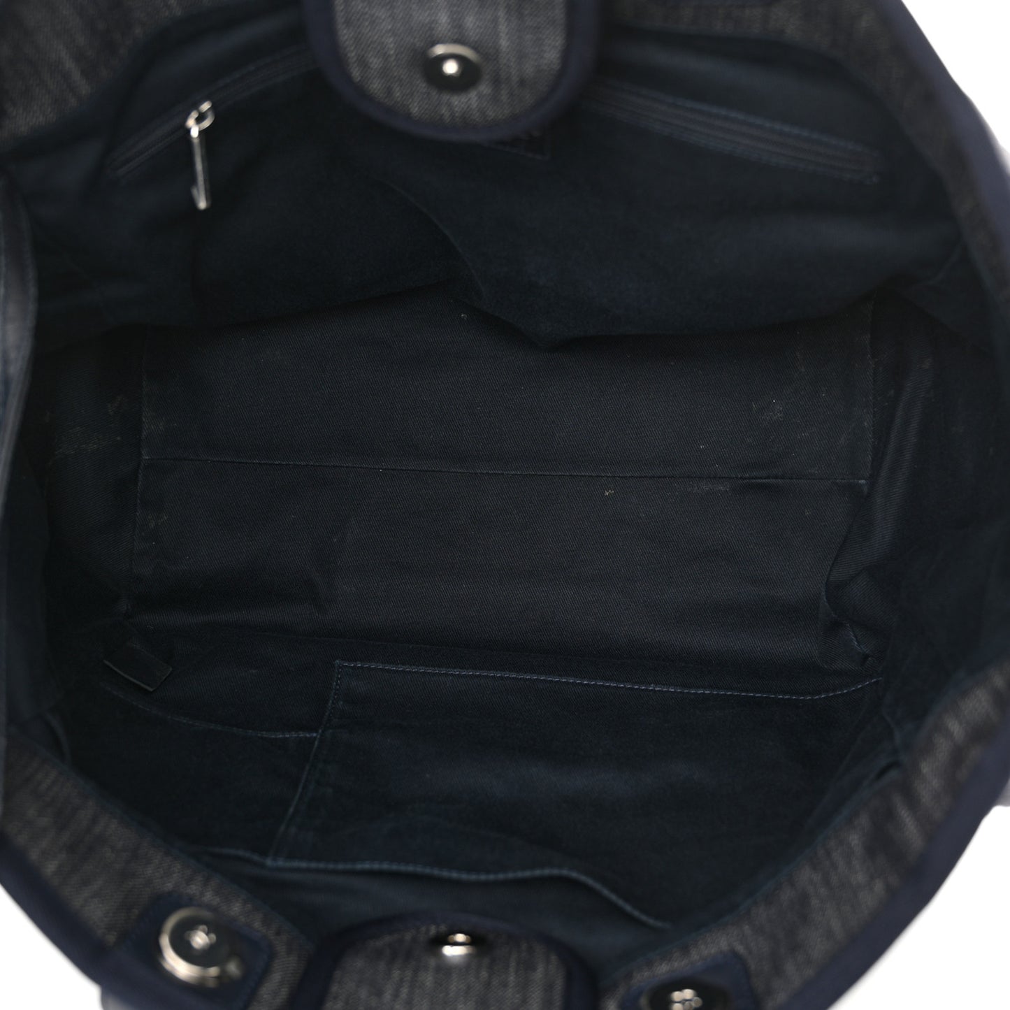 Denim Medium Deauville Tote Dark Blue