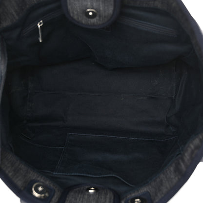 Chanel Denim Medium Deauville Tote Dark Blue 5 of 13