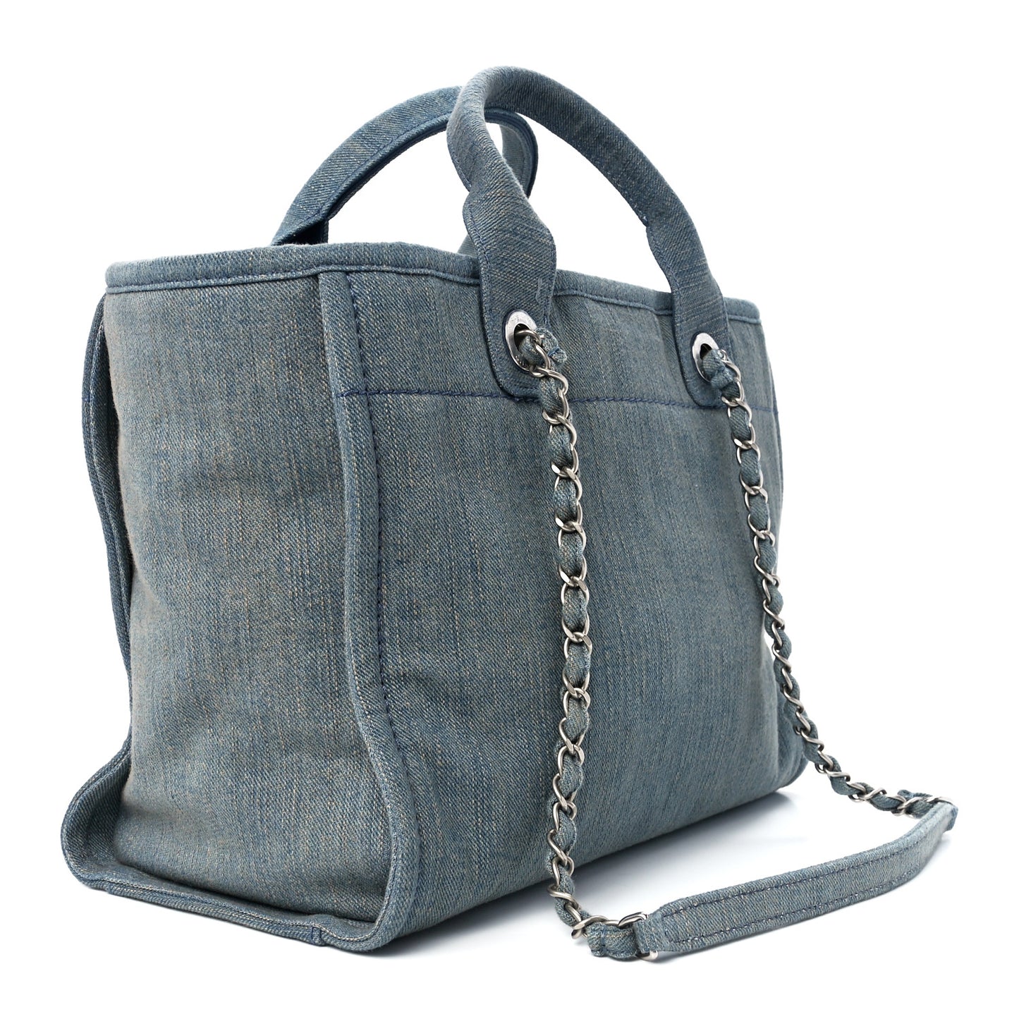 Denim Small Deauville Tote Light Blue