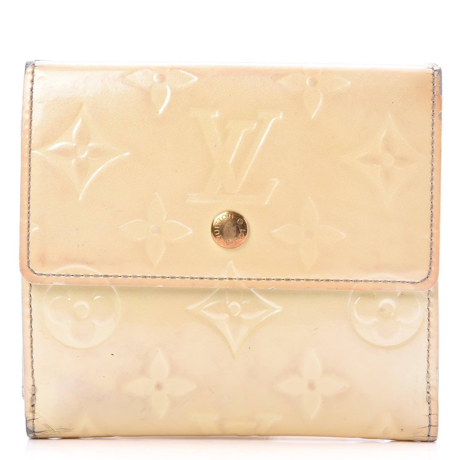 Louis Vuitton Vernis Elise Wallet Perle 1 of 15