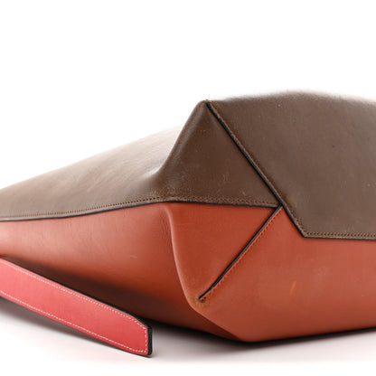 Celine Shiny Smooth Calfskin Small Twisted Cabas Camel Brick 12 of 14