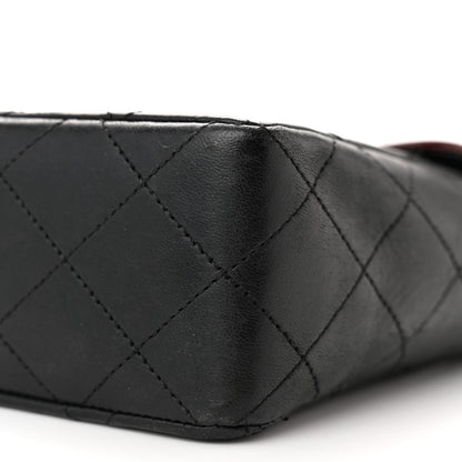 Chanel Lambskin Quilted Bi-Color Small Single Flap Black 10 of 14