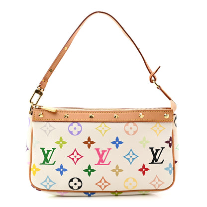 Louis Vuitton Monogram Multicolor Pochette Accessories White 1 of 12