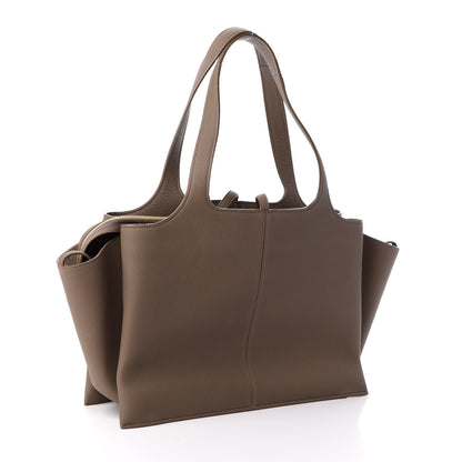 Celine Baby Grained Calfskin Medium Tri-Fold Bag Taupe 3 of 9