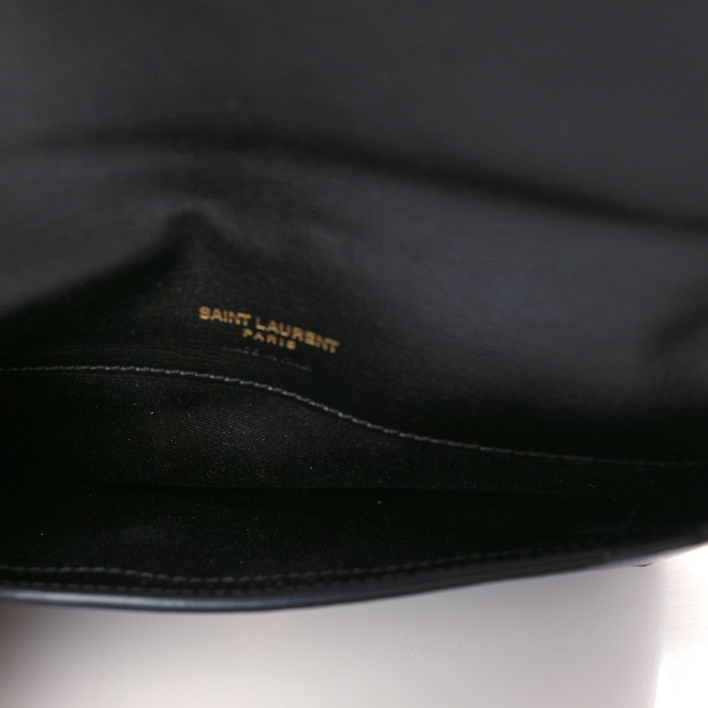 Smooth Calfskin Monogram Phone Holder Crossbody Black