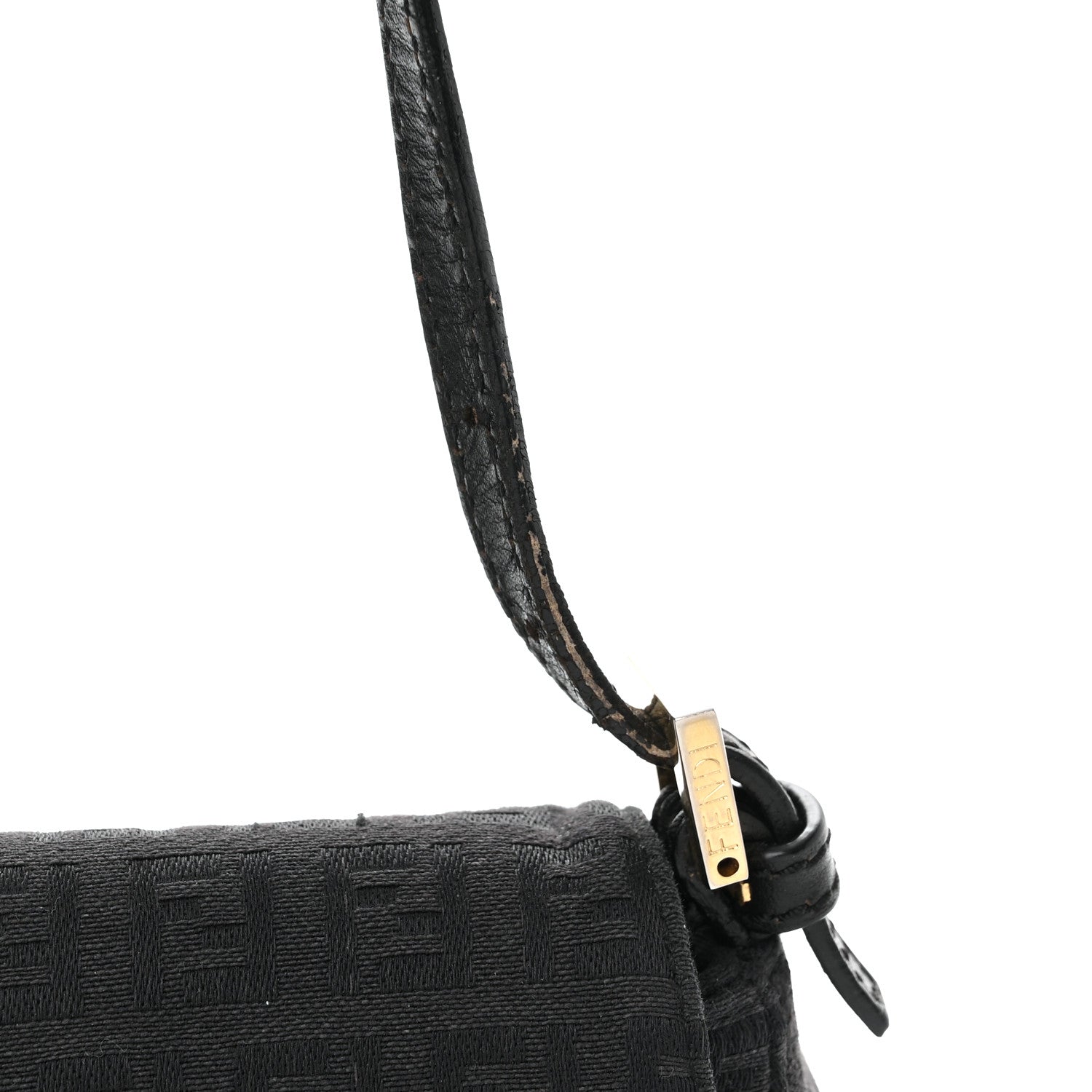 Fendi Zucchino Mini Mama Baguette Black 11 of 16
