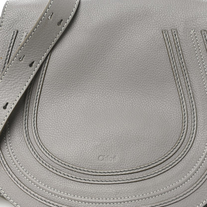 Chloe Calfskin Medium Marcie Round Crossbody Bag Cashmere Grey 8 of 15