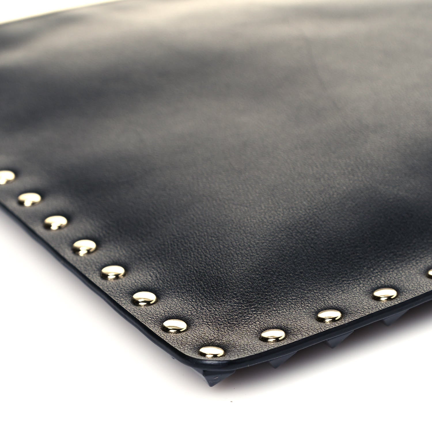 Valentino Garavani Vitello Large Rockstud Zip Pouch Black 7 of 10