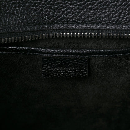 Celine Drummed Calfskin Nano Luggage Black 6 of 8