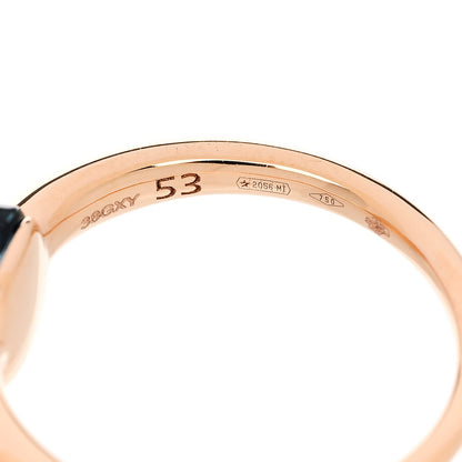 Pomellato 18K Rose Gold London Blue Topaz M'Ama Non M'Ama Ring 53 6.25 5 of 7