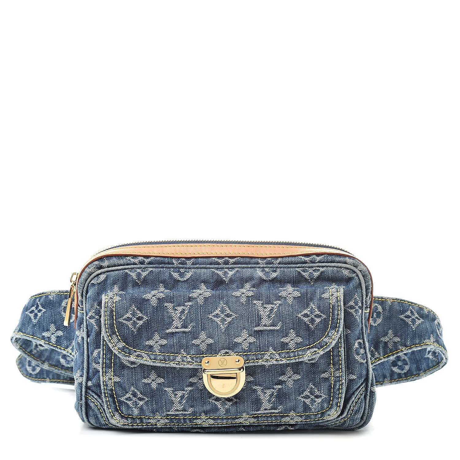 Louis Vuitton Monogram Denim Bum Bag Blue 1 of 10