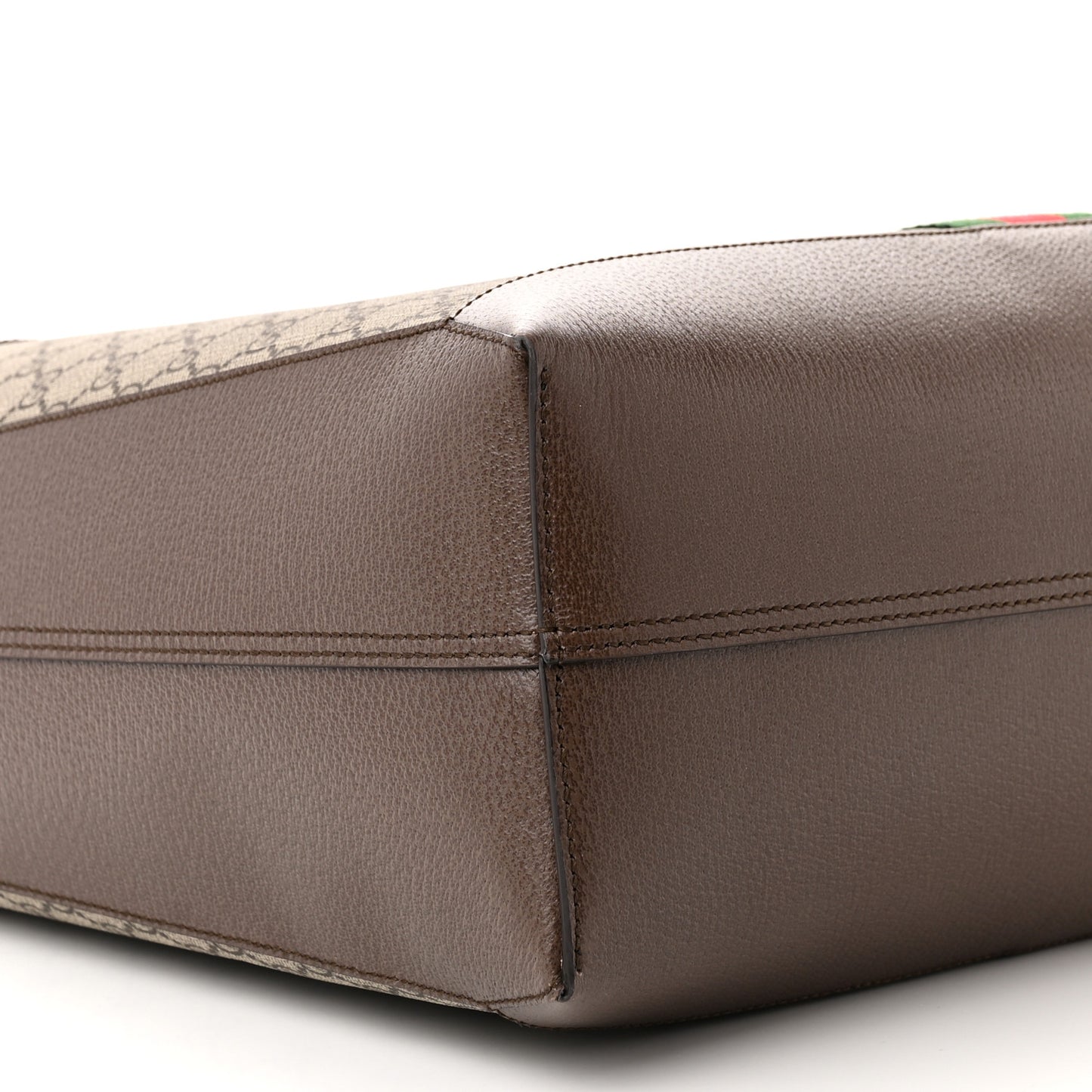 GG Supreme Monogram Web Ophidia Tote Brown