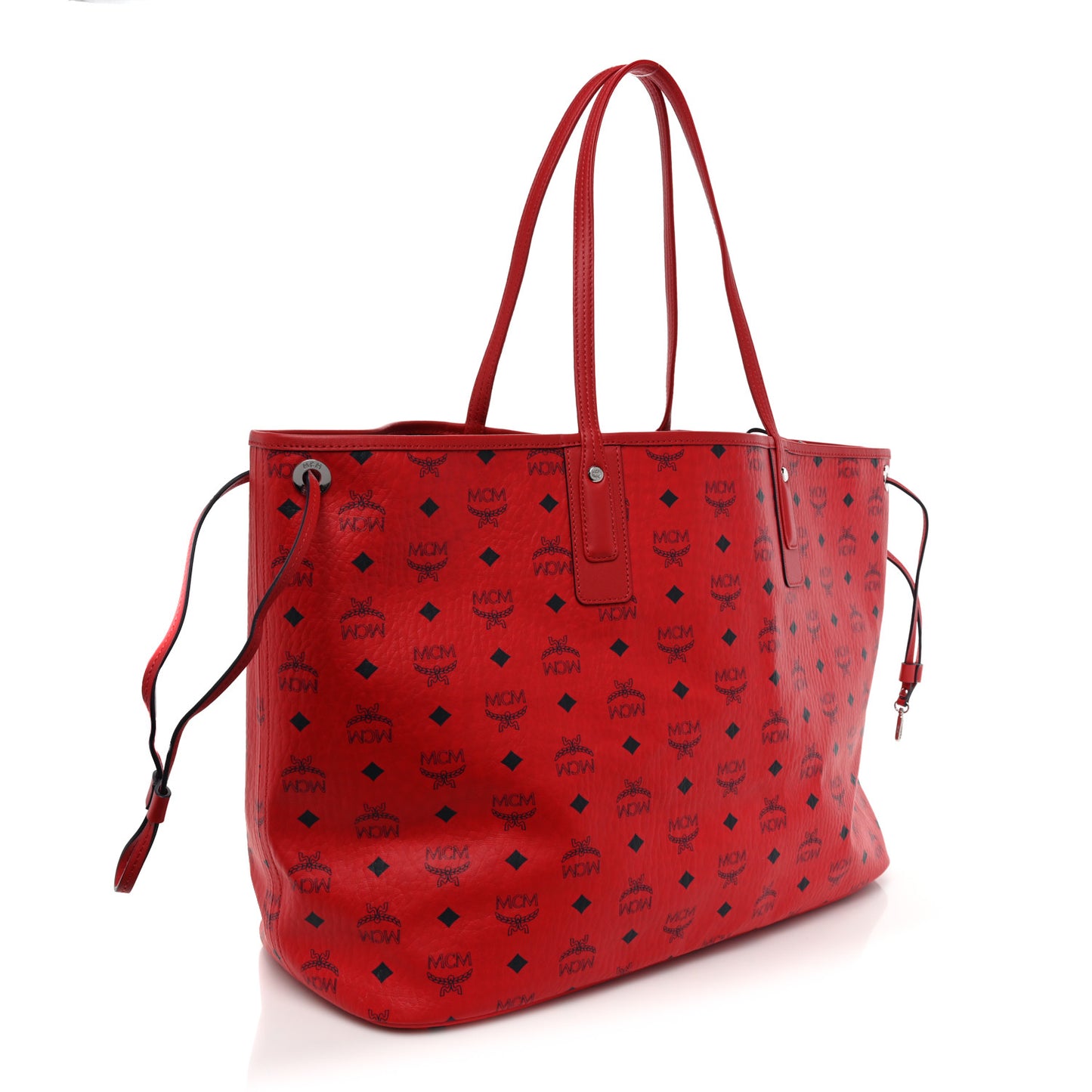 Visetos Large Liz Reversible Shopper Tote Ruby Red