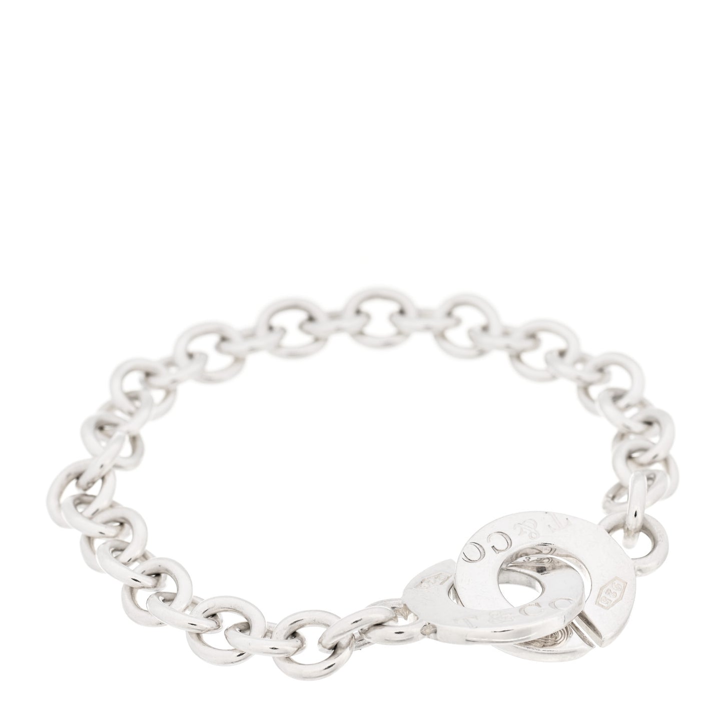 Sterling Silver 1837 Circle Clasp Bracelet