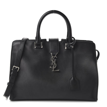 Saint Laurent Smooth Calfskin Small Monogram Cabas Black 1 of 9
