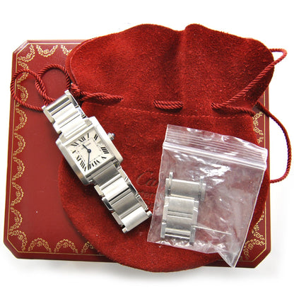 Cartier Stainless Steel 25mm Tank Francaise Quartz Watch 2 of 6