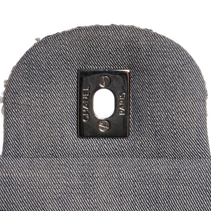 Chanel Patchwork Jumbo Single Flap Blue 6 of 8