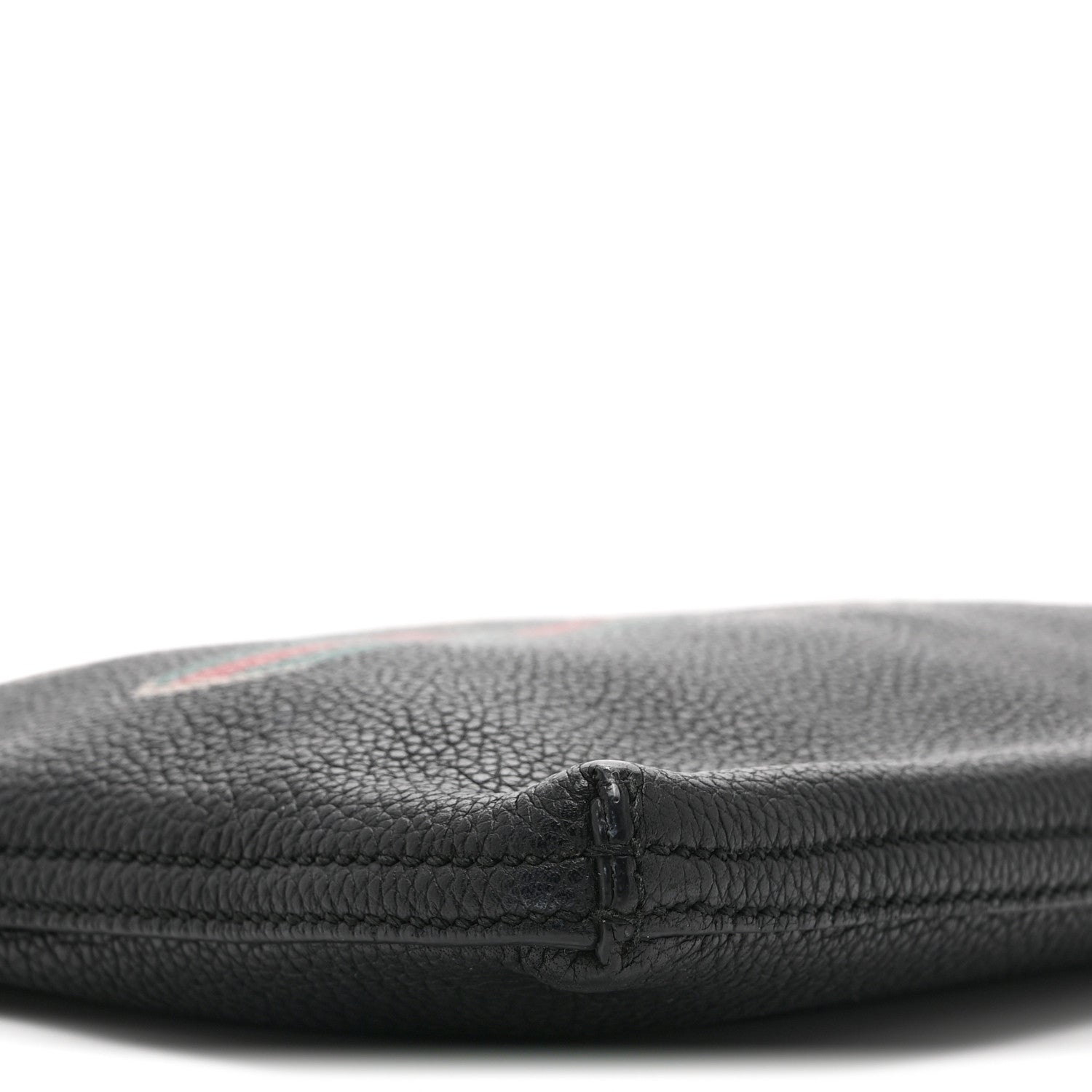 Gucci Pebbled Calfskin Medium Logo Portfolio Clutch Black 9 of 10