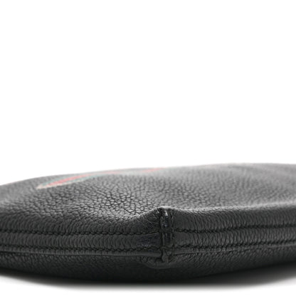 Gucci Pebbled Calfskin Medium Logo Portfolio Clutch Black 9 of 10