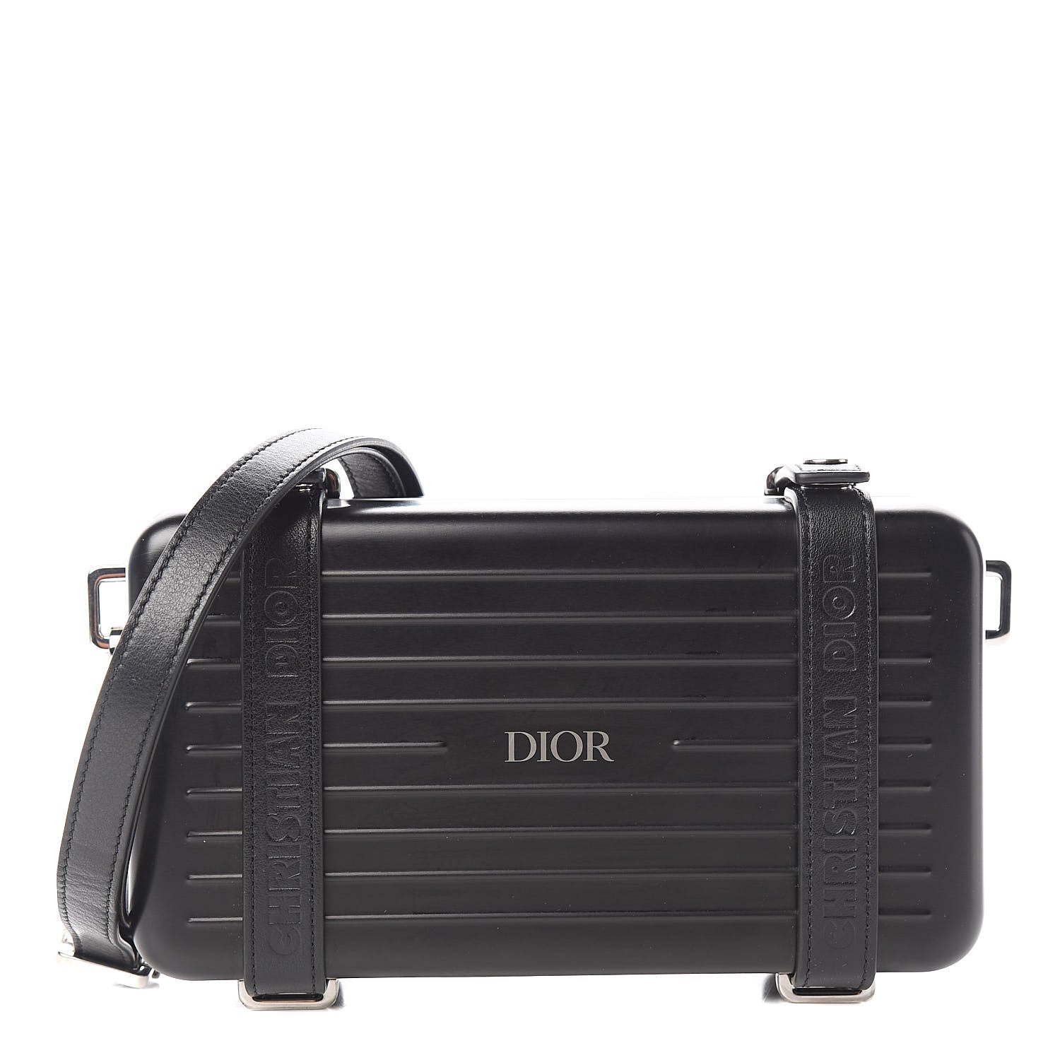 Christian Dior X RIMOWA Aluminum Personal Clutch On Strap Black 1 of 13