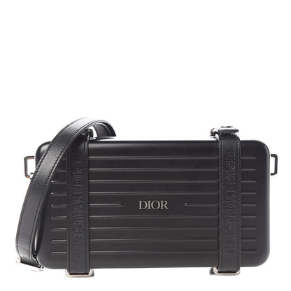 Christian Dior X RIMOWA Aluminum Personal Clutch On Strap Black 1 of 13