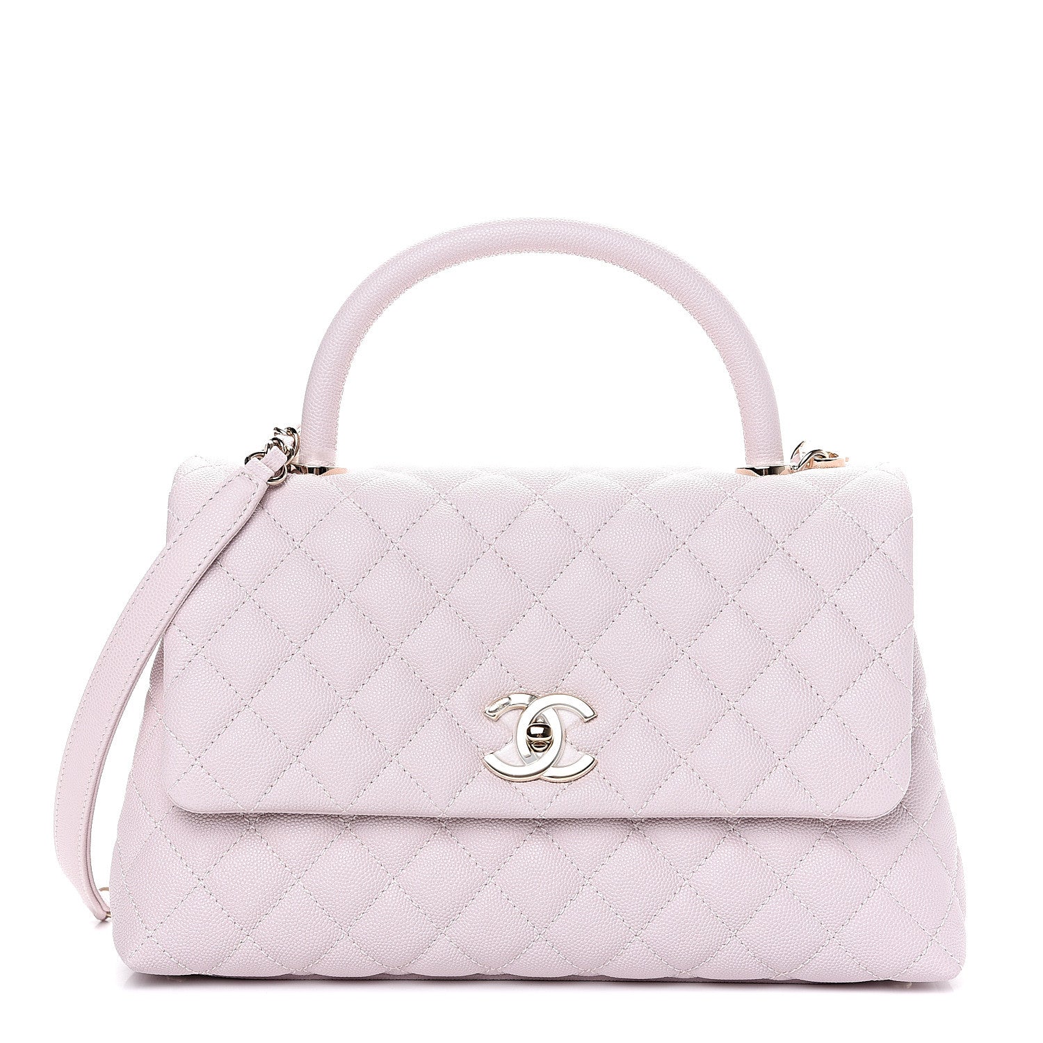 Chanel Caviar Quilted Small Coco Handle Flap Lilas Lilac 1 of 11