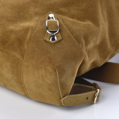Balenciaga Baby Daim Suede Classic Hardware Traveler Backpack Beige Fauve 10 of 10
