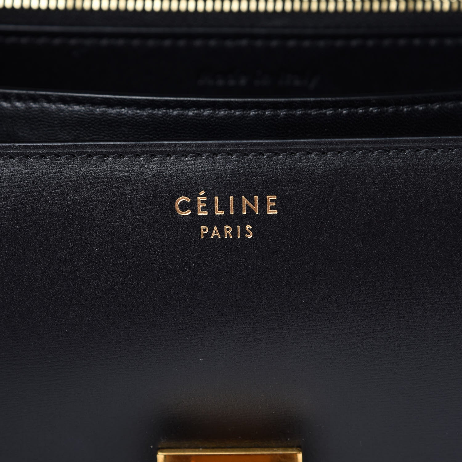 Celine Box Calfskin Medium Classic Box Flap Bag Black 5 of 14